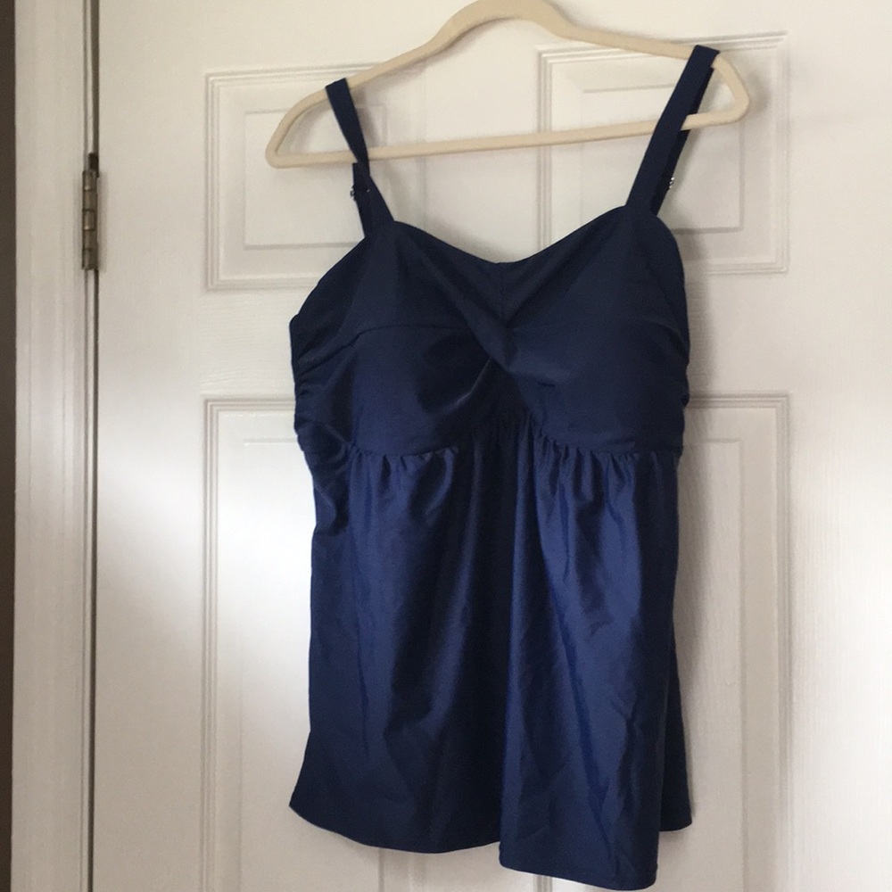 Navy tankini top
